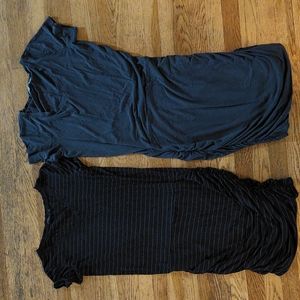 Prana gathered cotton XL dresses Lot of 2